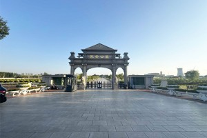 天津市武清区永安公墓陵园大门图