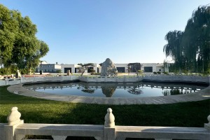 天津市武清区永安公墓园区湖景图